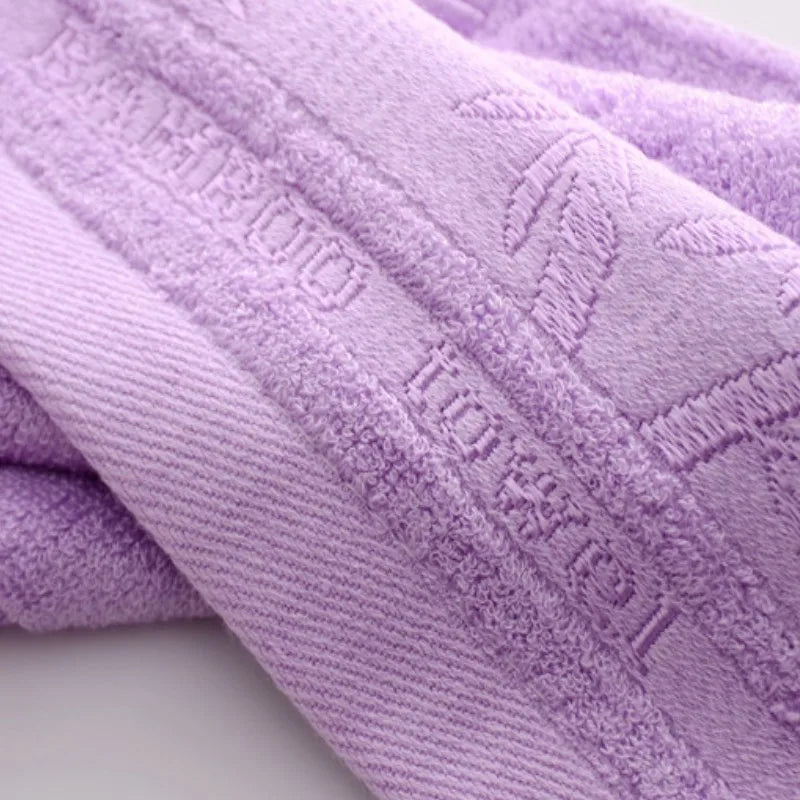 2-Piece Plush Bamboo Fiber Towel Set