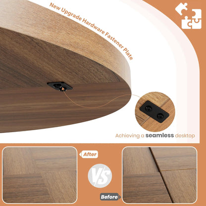 47-Inch Farmhouse Round Dining Table
