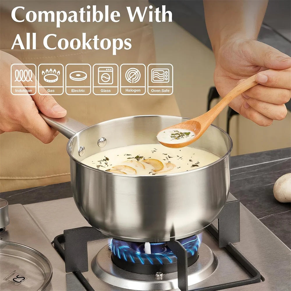 10-Piece Stainless Steel Cookware Set