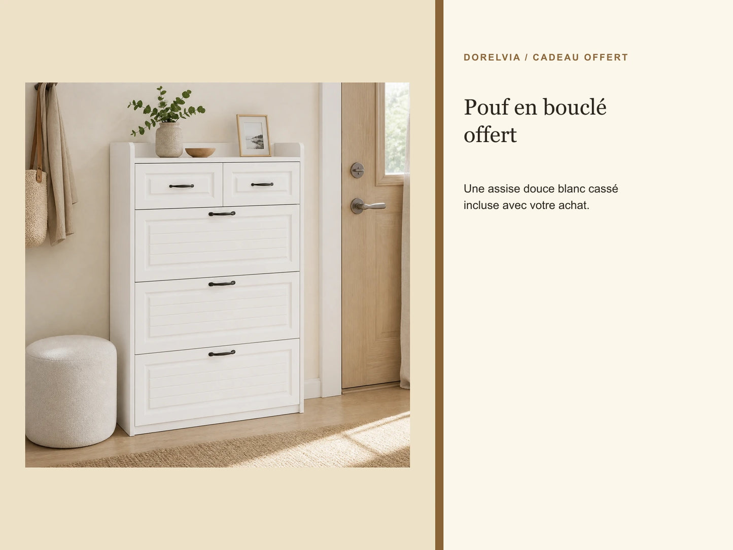 Dorelvia boucle-pouf-free-gift-informational — FR