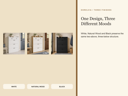 dorelvia entryway cabinet three finishes