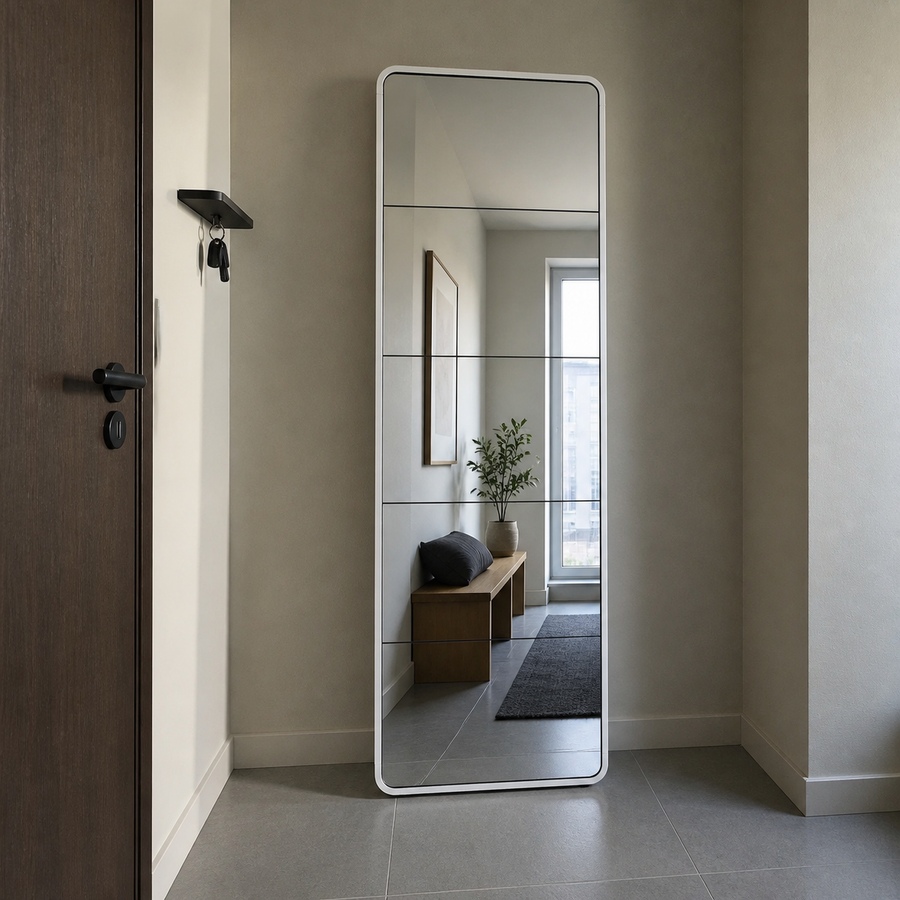 Dorelvia Slim 5 Mirror Shoe Cabinet customer review — dorelvia mirror cabinet review 05 white