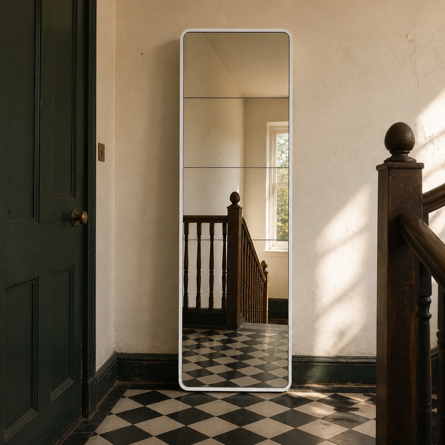 Dorelvia Slim 5 Mirror Shoe Cabinet customer review — dorelvia mirror cabinet review 06 white