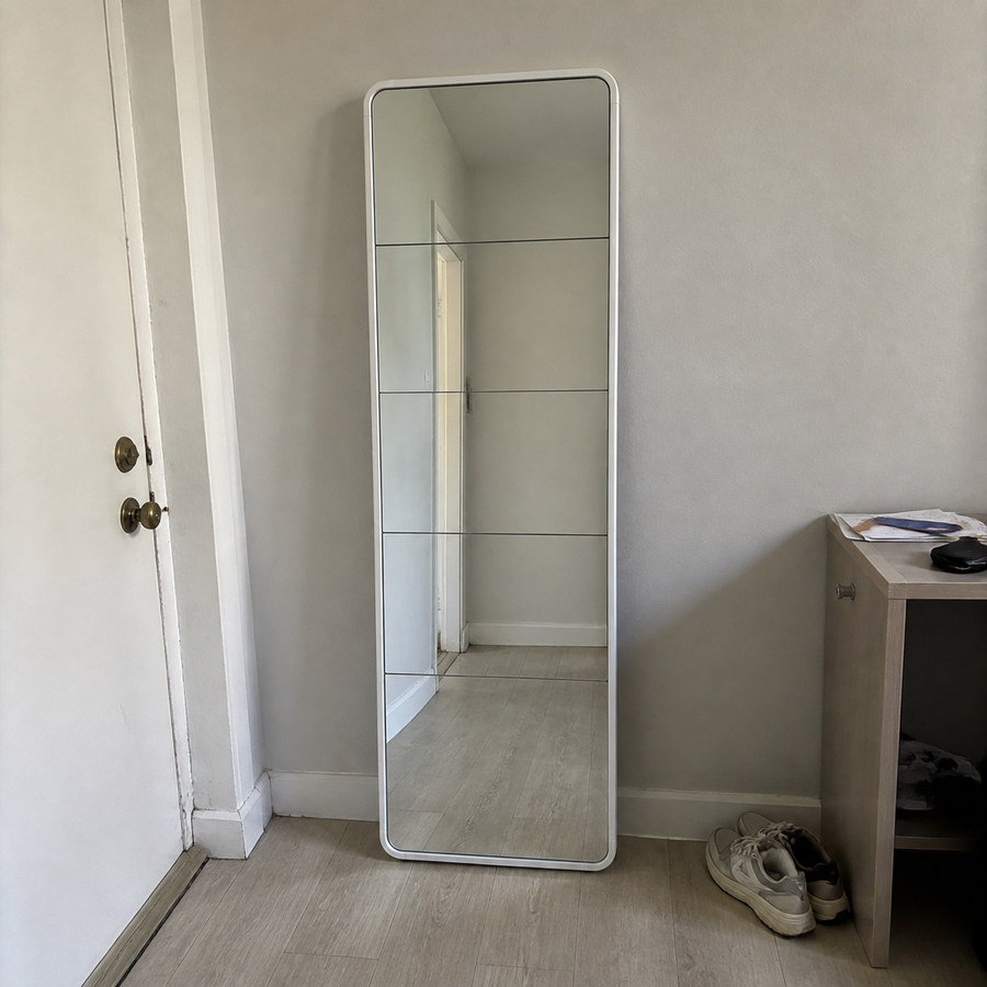 Dorelvia Slim 5 Mirror Shoe Cabinet customer review — dorelvia mirror cabinet review 09 white