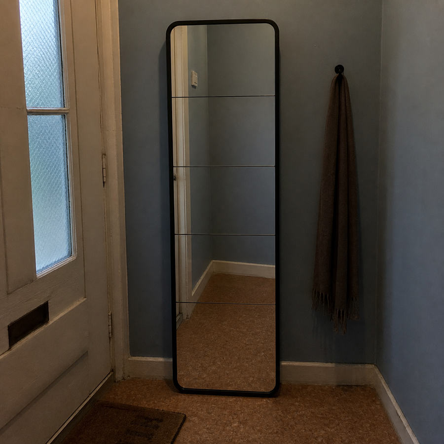 Dorelvia Slim 5 Mirror Shoe Cabinet customer review — dorelvia mirror cabinet review 10 black