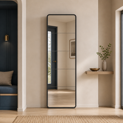 dorelvia slim 5 mirror shoe cabinet hero black