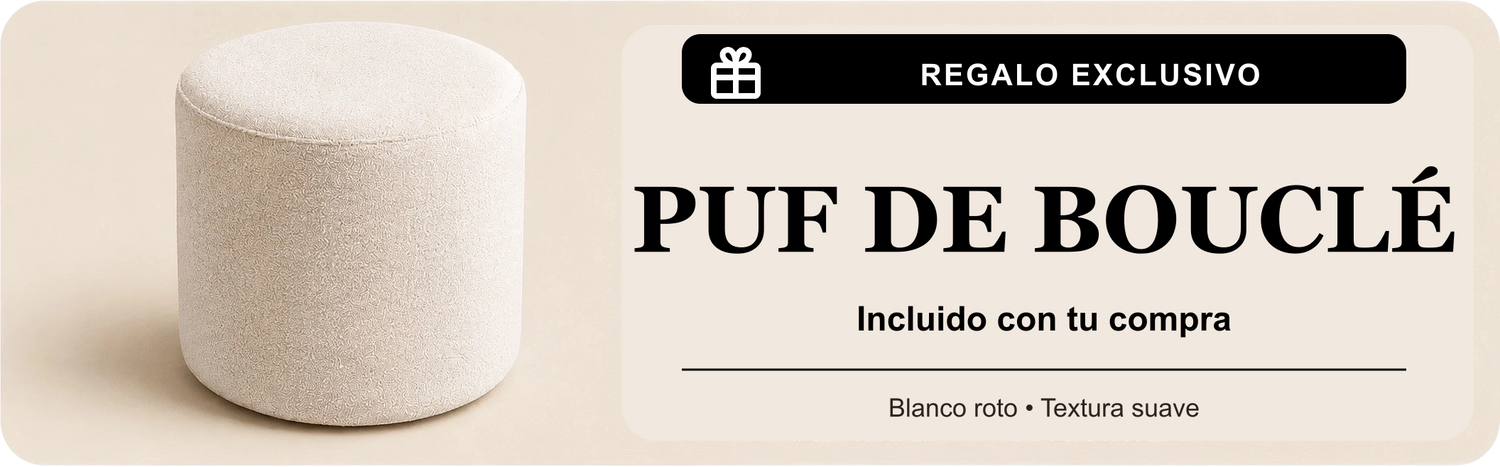 Dorelvia boucle-pouf-gift-banner — ES
