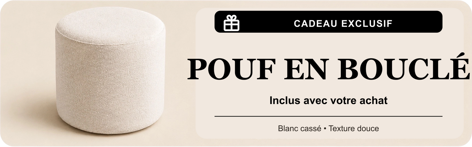 Dorelvia boucle-pouf-gift-banner — FR